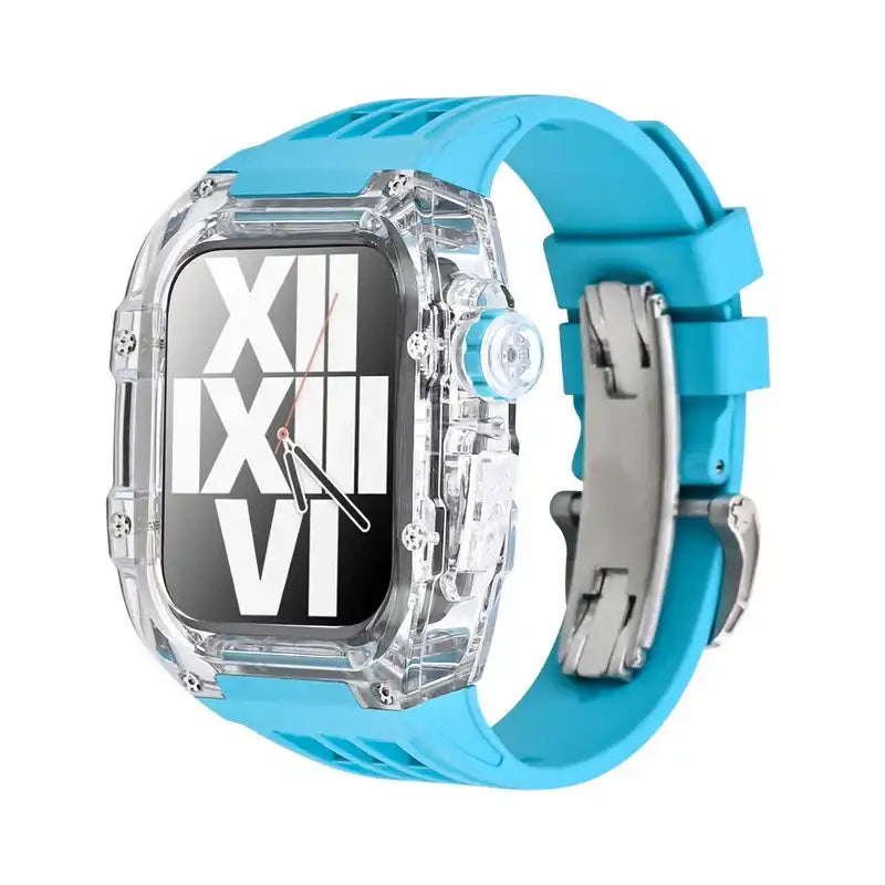 Clear Apple Watch Case & Fluororubber Band Set | RM Style