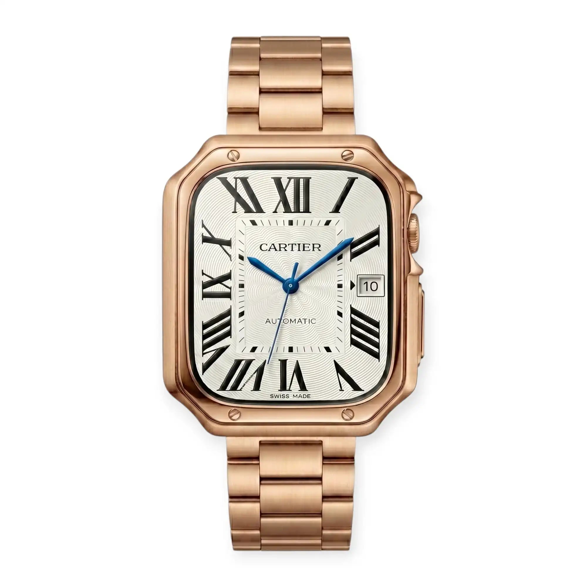 Apple Watch Mod Case & Strap – Rose Gold Santo Style - 