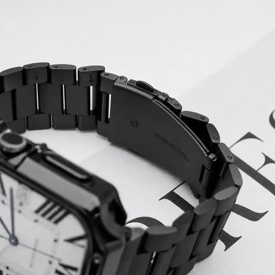 Apple Watch Mod Case & Strap – Black Santo Style - 