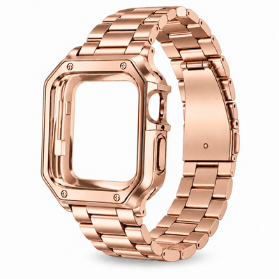 Rose Gold Apple Watch Case & Band Set | Santo Style - 