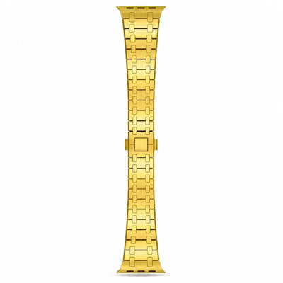Gold Steel Apple Watch Band | Oak Style