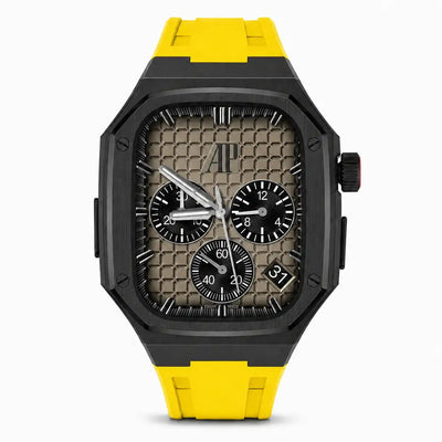 Steel Apple Watch Ultra Case & Rubber Band Set | Royal Oak Mod Kit - 