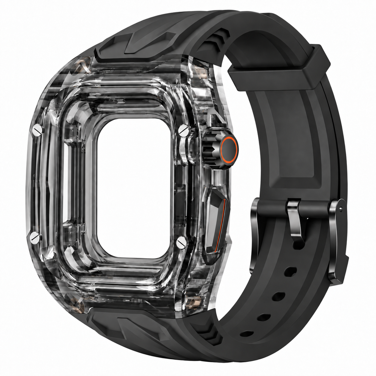 Black Apple Watch Case & TPU Band Set | RM Mod Kit - 