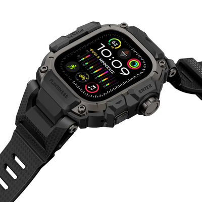 Apple Watch Mod Armor Case & Strap – Black Gym Style - 