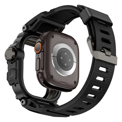 Apple Watch Mod Armor Case & Strap – Black Gym Style - 