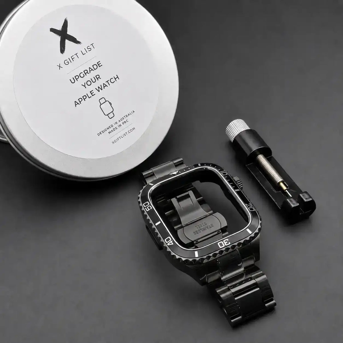 Steel Apple Watch Case & Band Set | Sub Mod Kit - 