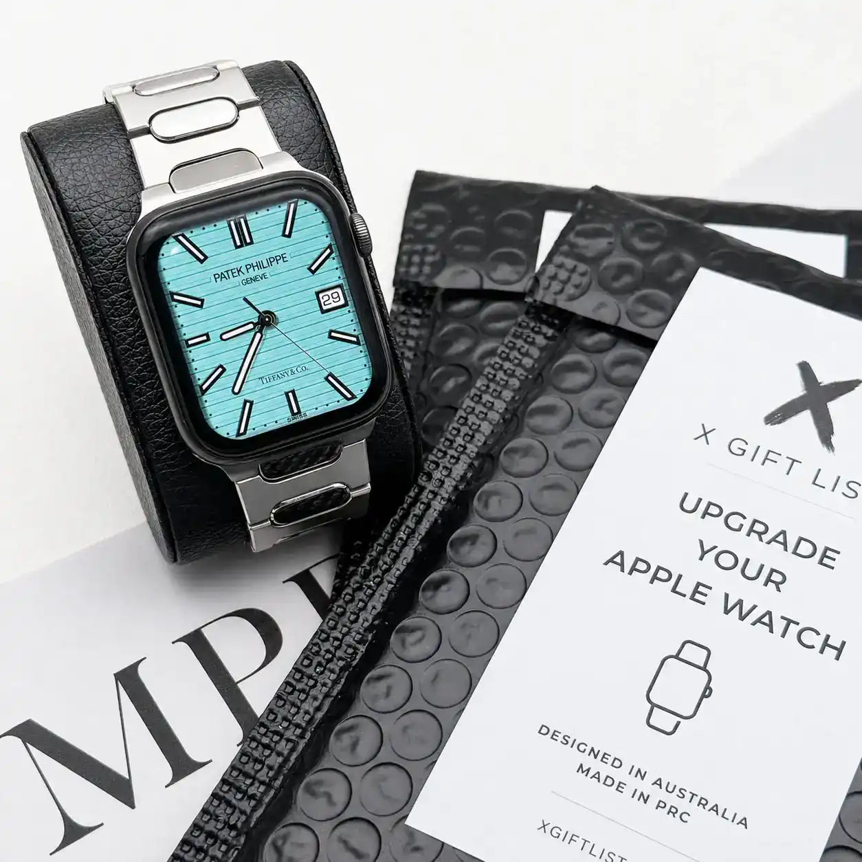Apple Watch Mod Titanium Strap – Titanium Nautilus Style - 