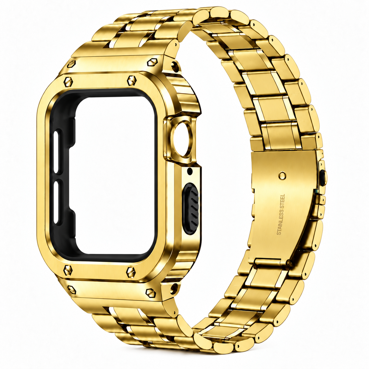 Gold Apple Watch Stainless Steel Case & Band Set | Casio Mod Kit - 
