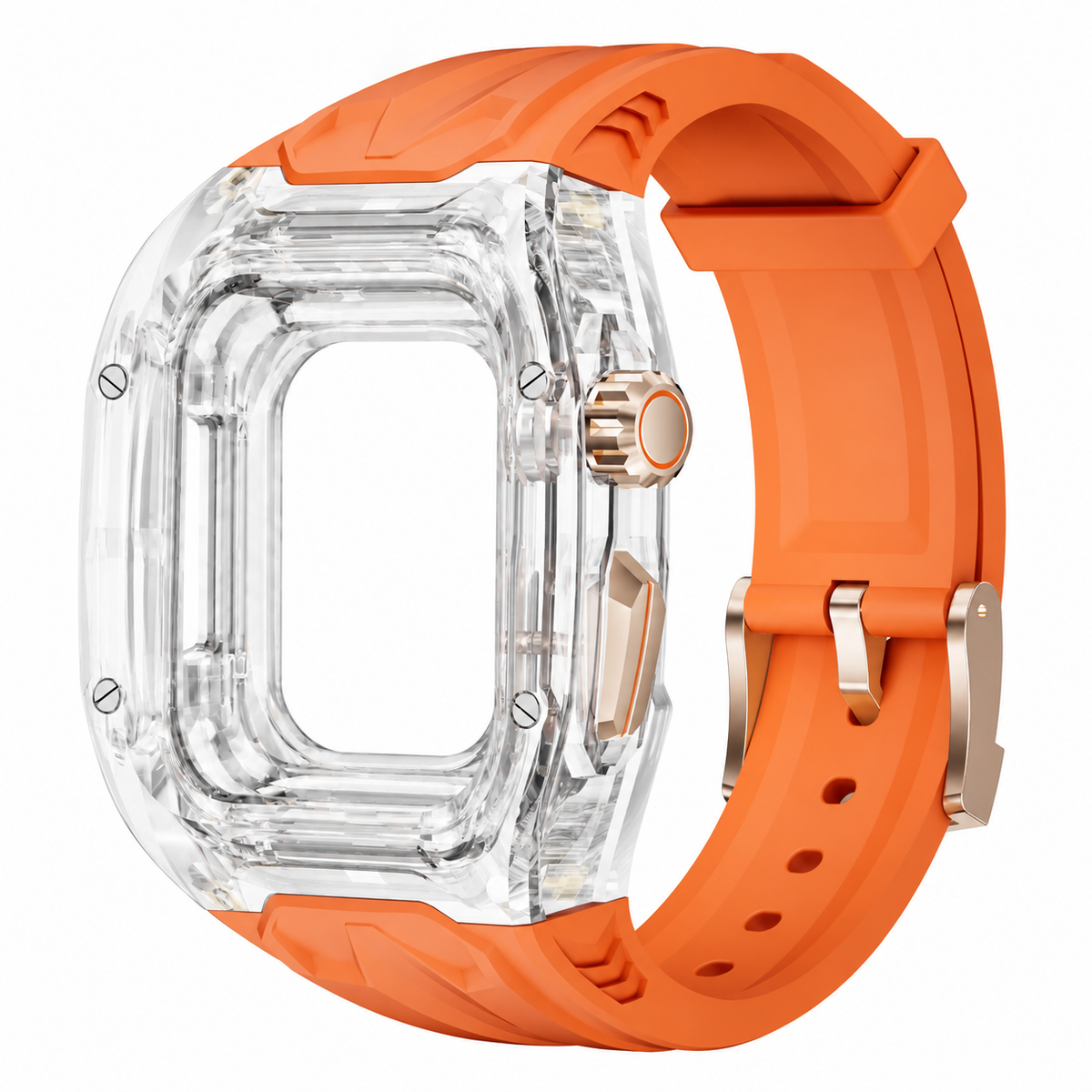 Clear Apple Watch Case & TPU Band Set | RM Mod Kit - 