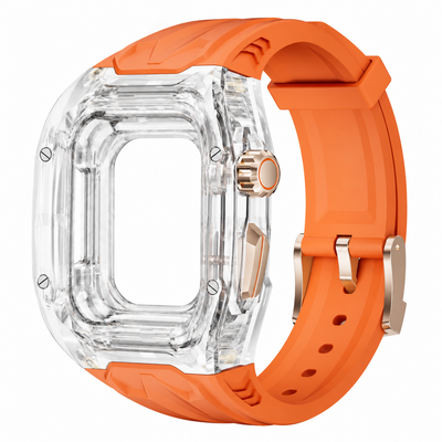 Clear Apple Watch Case & TPU Band Set | RM Mod Kit - 
