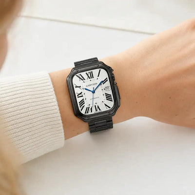 Apple Watch Mod Case & Strap – Black Santo Style - 