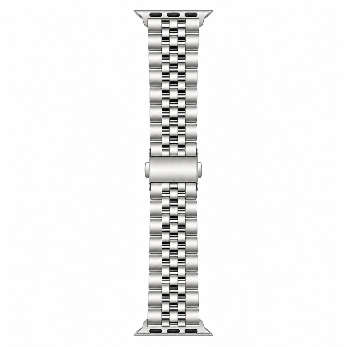 Silver Jubilee Stainless Steel Apple Watch Band | Datejust Style