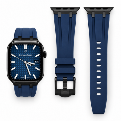 Blue Rubber Apple Watch Band | AP Mod Kit - 