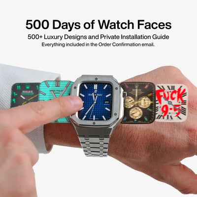 Steel Apple Watch Case & Band Set | Royal Oak Mod Kit - 