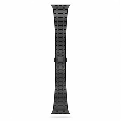 Apple Watch Mod Steel Strap – Black Oak Style - 