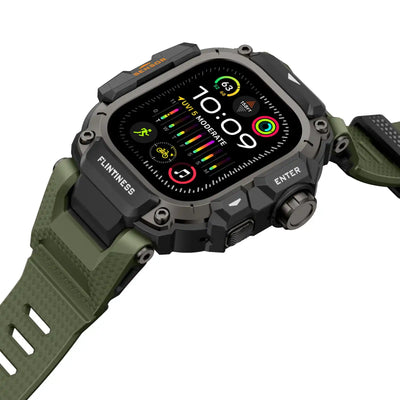 Apple Watch Mod Armor Case & Strap – Green Gym Style - 