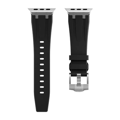 Apple Watch Mod Rubber Strap – Black Oak Style - 