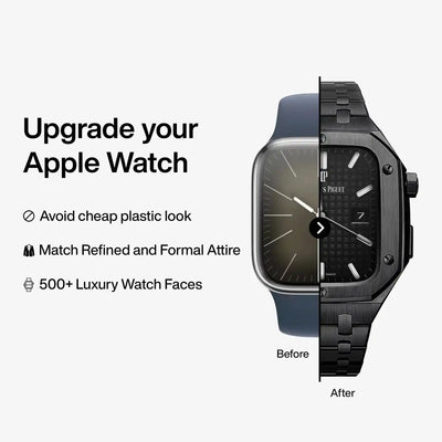 Steel Apple Watch Case & Band Set | Royal Oak Mod Kit - 