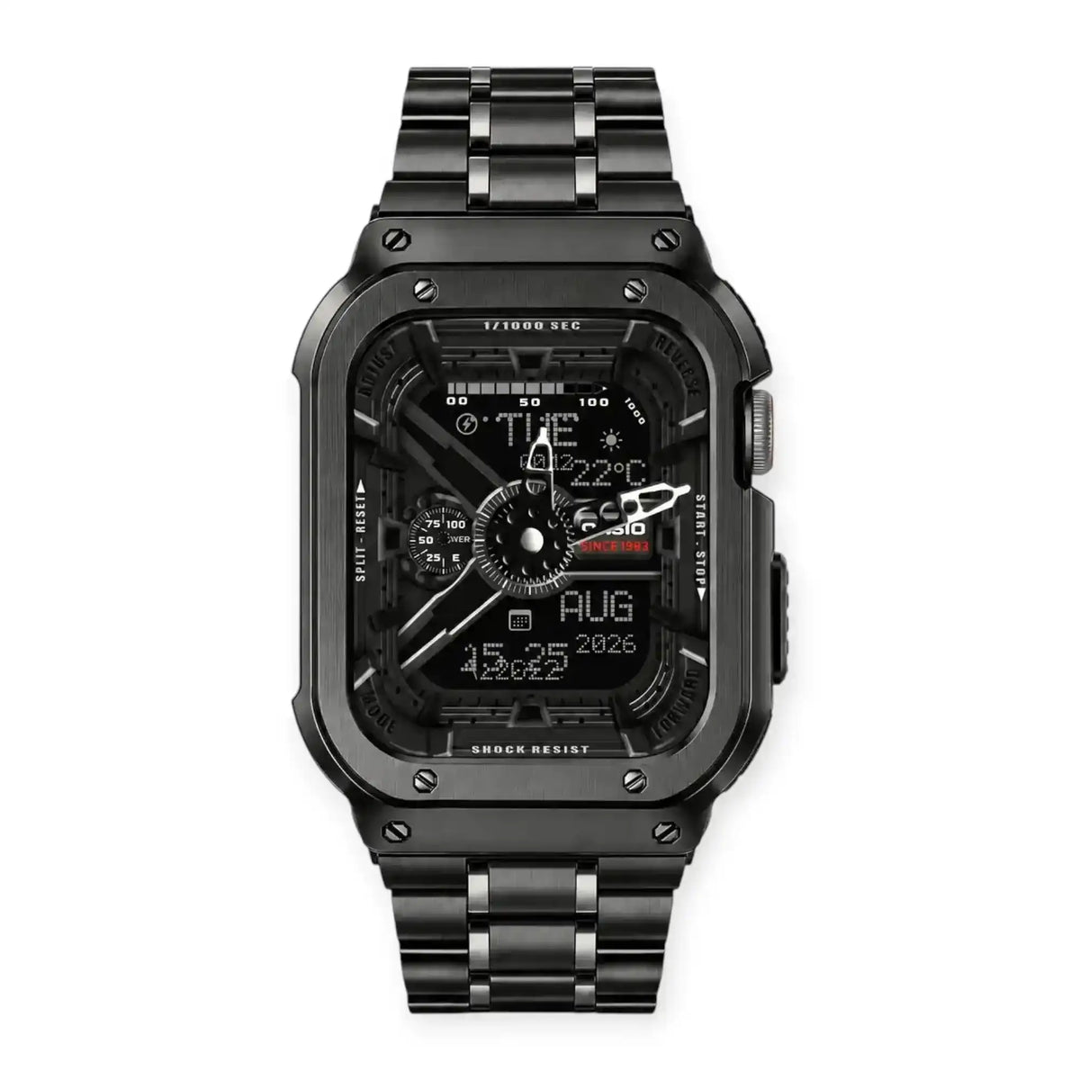 Apple Watch Stainless Steel Case & Band Set | Casio Mod Kit - 