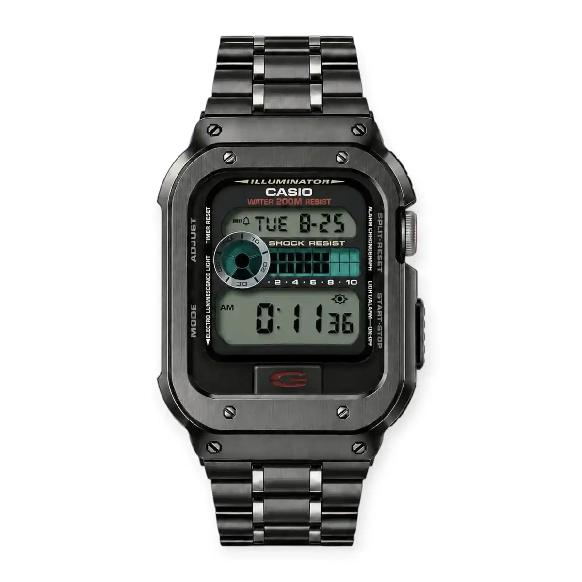 Apple Watch Stainless Steel Case & Band Set | Casio Mod Kit - 