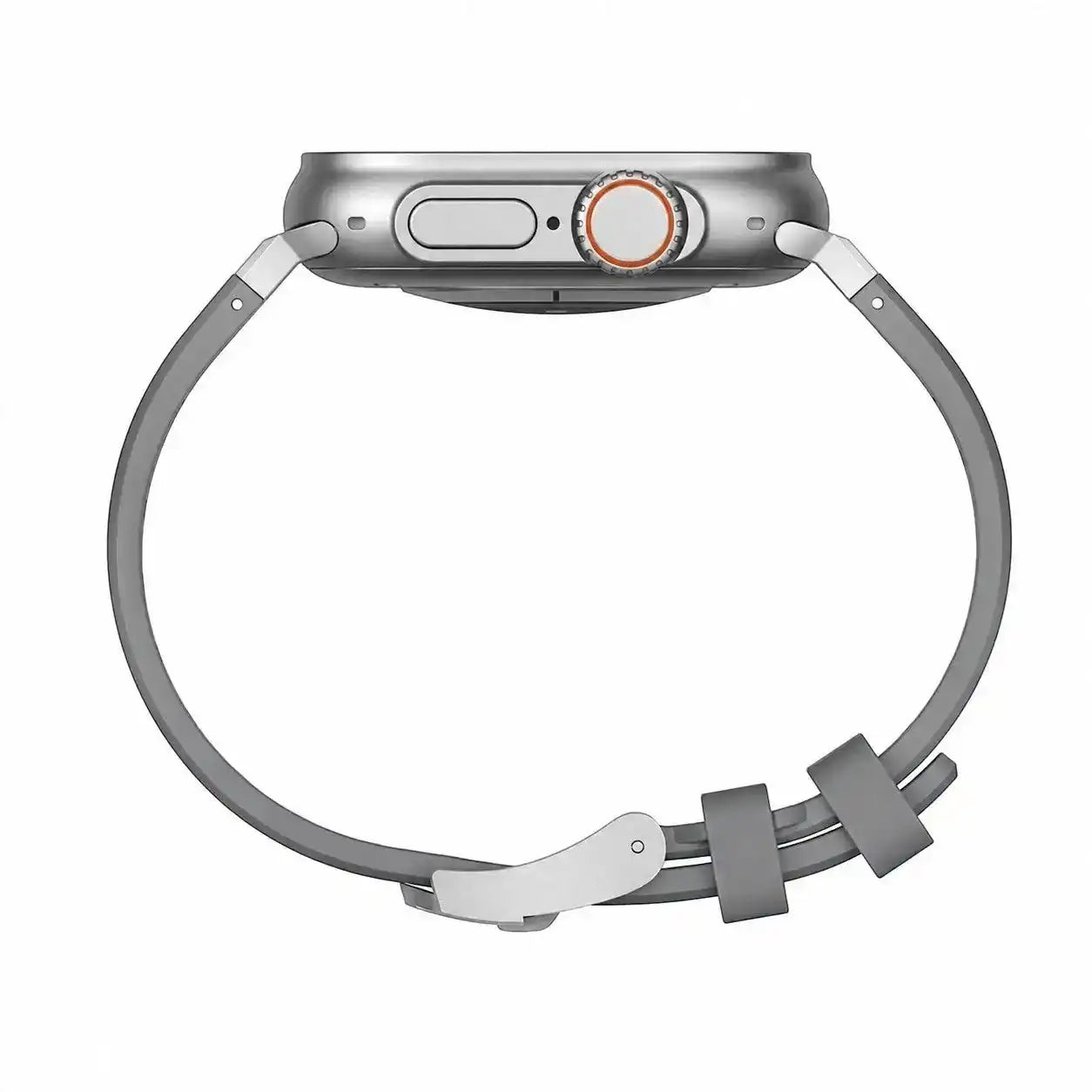 Apple Watch Mod Rubber Strap – Grey Oak Style - 