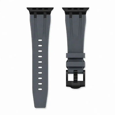 Apple Watch Mod Rubber Strap – Grey Oak Style - 