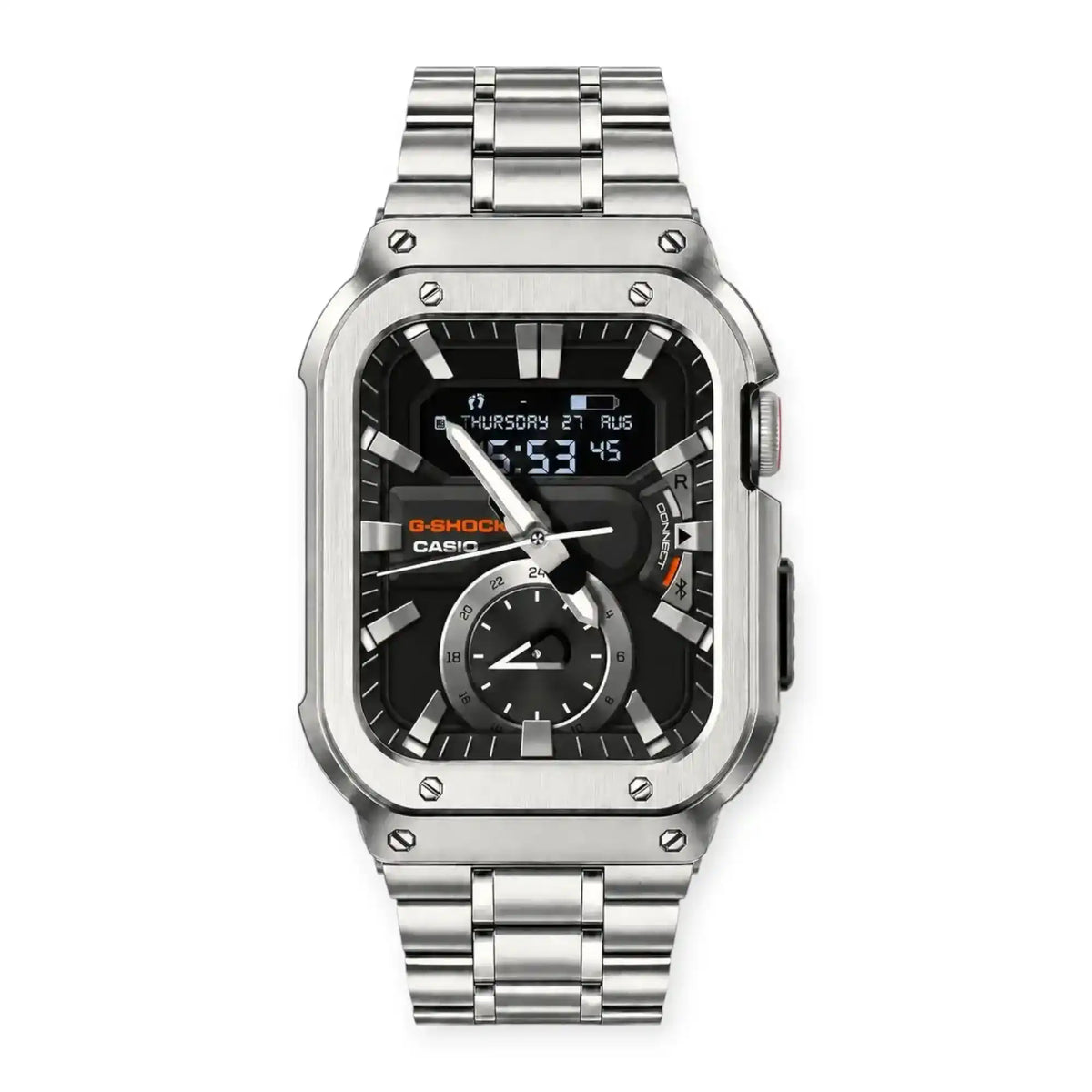 Apple Watch Stainless Steel Case & Band Set | Casio Mod Kit - 